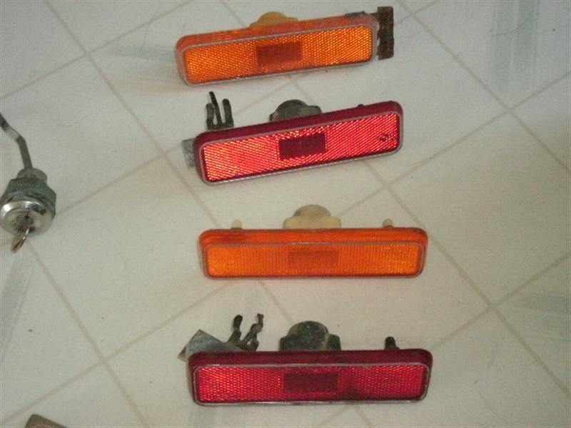 1976 77 78 79 80 volare aspen marker lights (2) front (2) rear