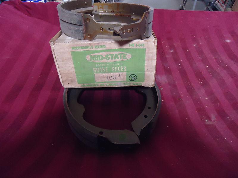 1965-75 datsun set of midstate brake shoes front only