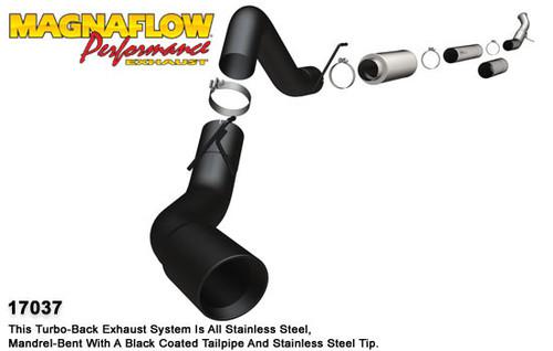 Magnaflow 17037  dodge diesel cummins, 5in. high-output black series kit exhaust