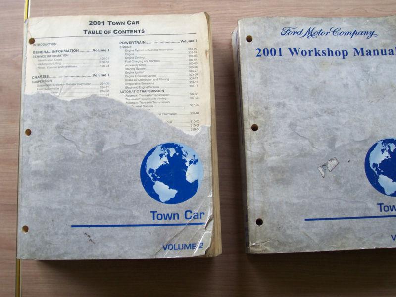 2001 ford town car factory manuals    vol 1 & 2