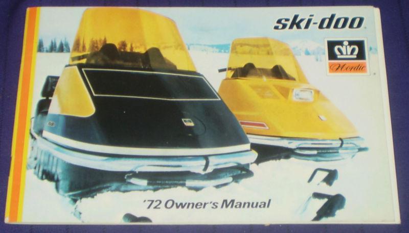 1972 ski-doo nordic 440-640 snowmobile owners manual
