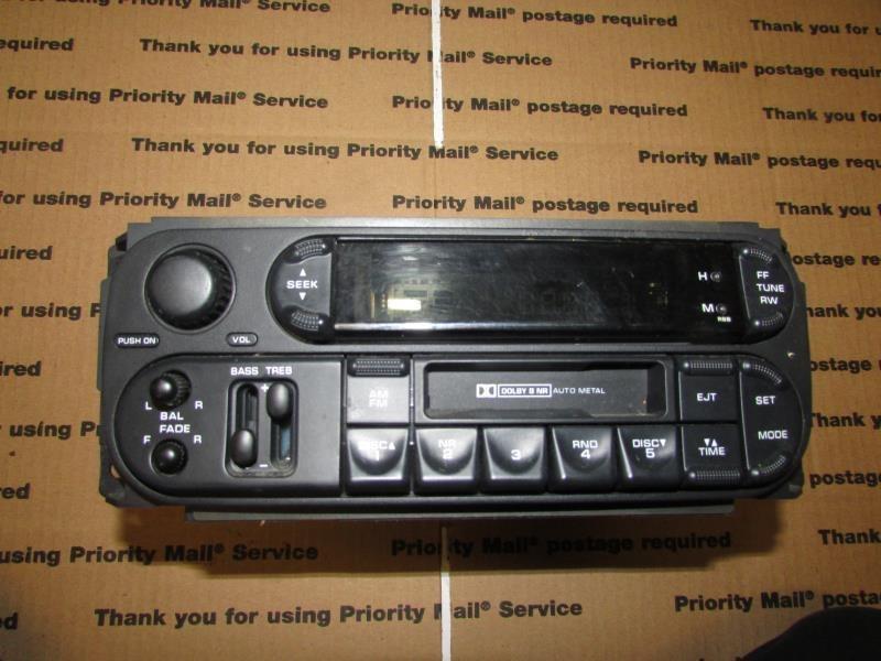 02 03 04 05 06 07 caravana m-fm-cass, w/cd changer control radio - for parts