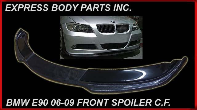 E90 bmw 06-09 front bumper carbon fiber lip spoiler h amn n sty 3 series 328 325