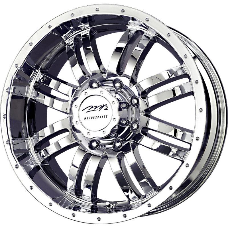 2 new 17x8.5 25 offset  6x135 mb motoring v-drive chrome wheels/rims