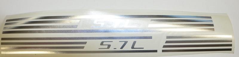 1997 2004 c5 corvette ls1 5.7 fuel rail cover vinyl decal chrome