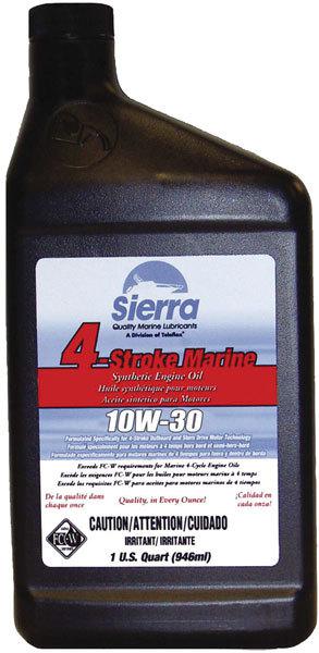 Sierra international 10w30 synthetic oil for mercury/yamaha 18-9690-2