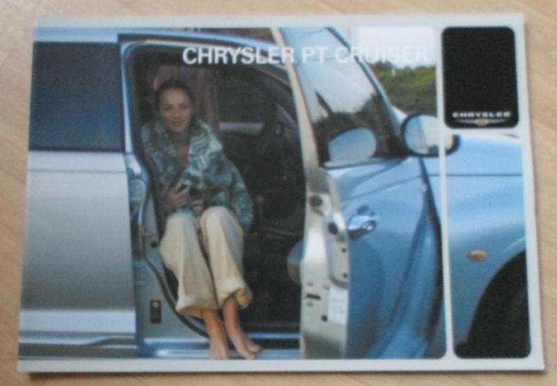 2002 chrysler pt cruiser german original sales brochure catalog 