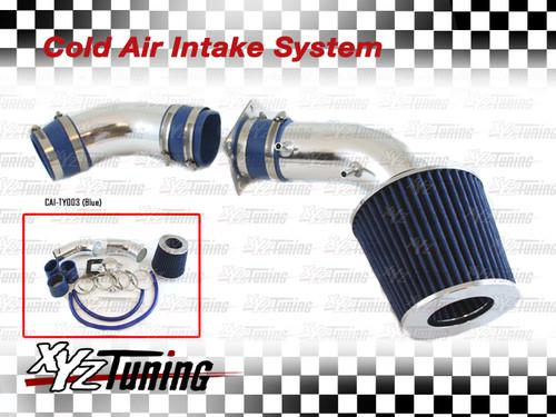 Jdm blue 88-95 pickup 4runner t-100 3.0l v6 cold air intake induction +filter 3"