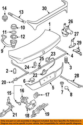 Bmw oem 51247197081 trunk lid-lock