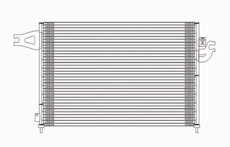 Replacement ac condenser pfc type 2002-2006 2003 2004 2005 acura rsx 80110s6ma01