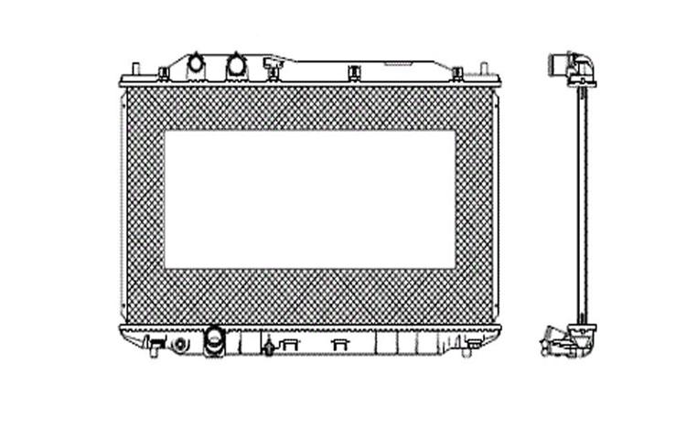 Replacement radiator 2006-2007 honda civic 4 door japan built auto / man 1.8l l4