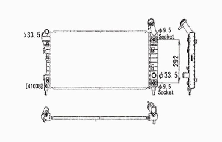 Replacement radiator chevy impala monte carlo buick lacrosse pontiac grand prix