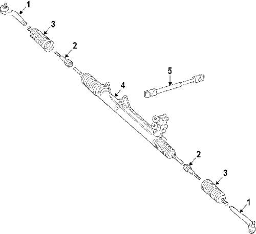 Mercedes-benz 9064600055 genuine oem factory original inner tie rod