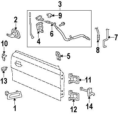 Ford ar3z6322404aaptm genuine oem factory original handle, outside