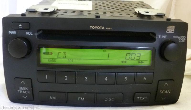 03-08 toyota corolla radio single cd player a51813 86120-02430 *