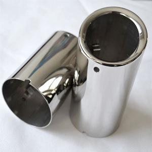 Chrome exhaust muffler tip 2pcs fit volkswagen scirocco 1.4t 2011 2012