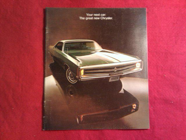 1969 chrysler new yorker town and country 300 newport sales dealer brochure