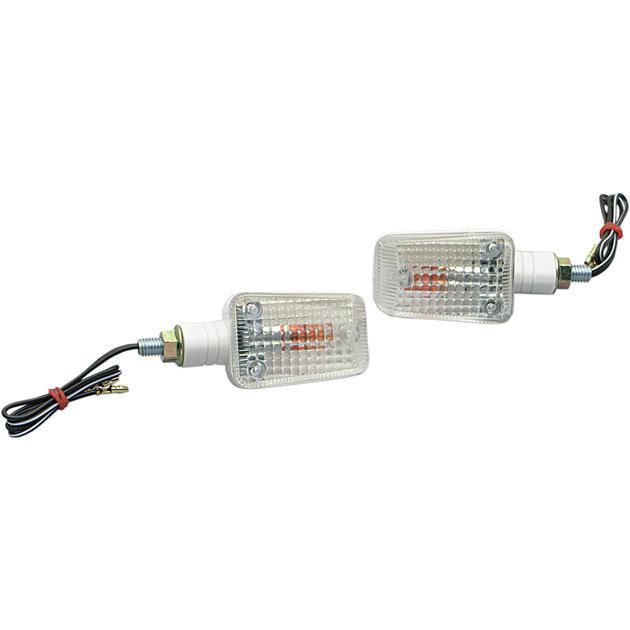 K&s mini-stalk marker light set single filament white clear