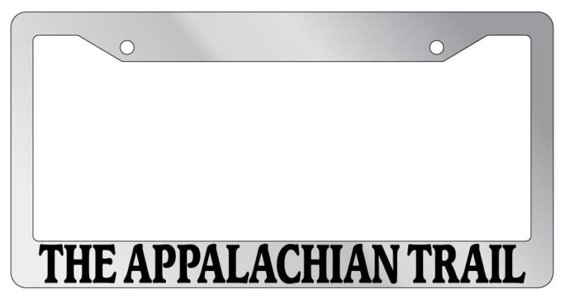 Chrome license plate frame the appalachian trail auto accessory novelty