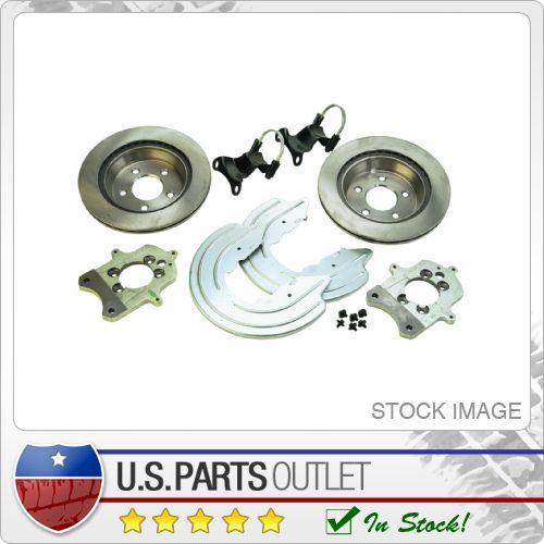 Ford racing m-2300-m gt rear brake bracket upgrade kit used to install cobra or