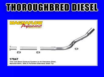 Magnaflow pro series stainless exhaust - 2011 6.7l ford cc sb/lb ext. cab lb 4"