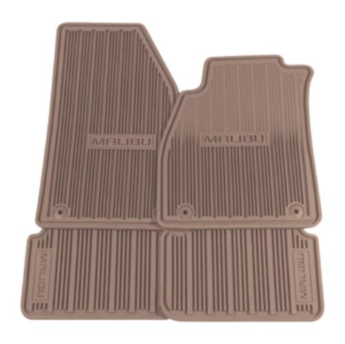 13-14 chevrolet malibu premium all weather cocoa floor mats by gm 22906998