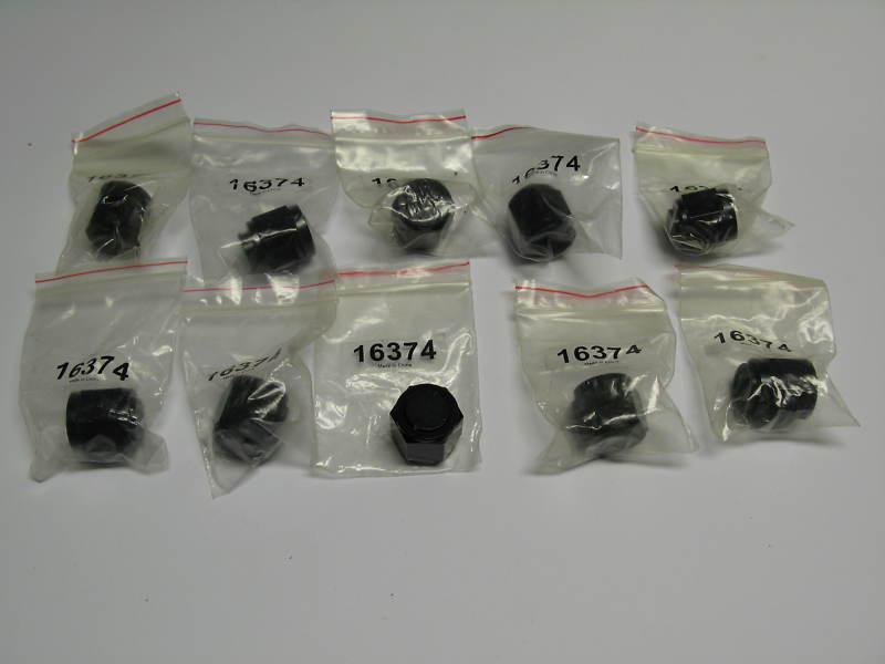 10 pack -10 an cap female 37ºflare black anodized fuel oil air fitting