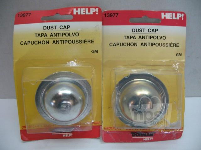 Dorman 13977 wheel hub dust caps fits 2-3/32in id hubs lot of 2 new