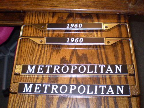 1960 metropolitan license plate frames!