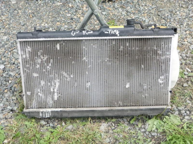 2005 subaru impreza rs radiator w/ cooling fans w/overflow bottle used (oem)