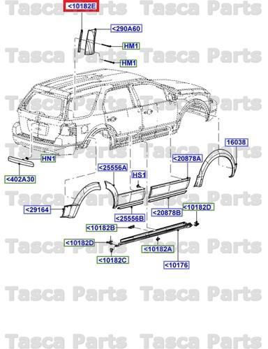 New oem lh body moulding retainer 2008-2009 ford taurus x & 2005-2007 freestyle