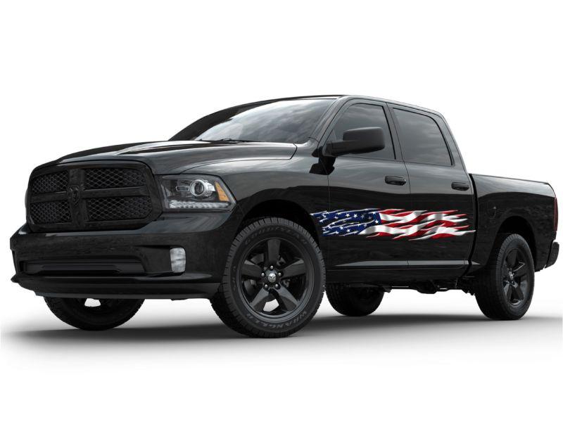 Car truck side decals usa american flag vehicle vinyl graphics 6ft and up #b910