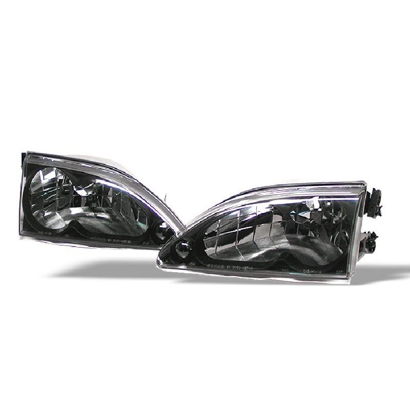 Tln autoparts ford mustang 1994 95 96 97 98 crystal headlights - black