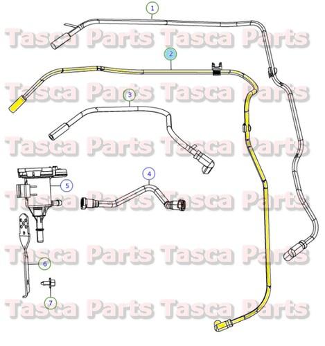 Oem vacuum vapor harness purge line chrysler 300 dodge charger challenger 6.4l