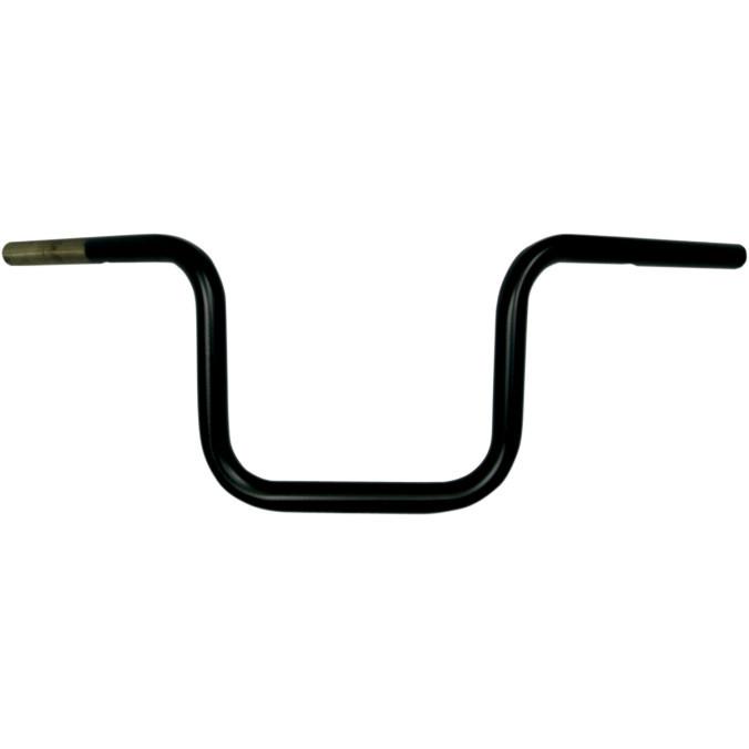 Todd's cycle 0601-2095 beater bar handlebars 8" rise flat black 1" bars