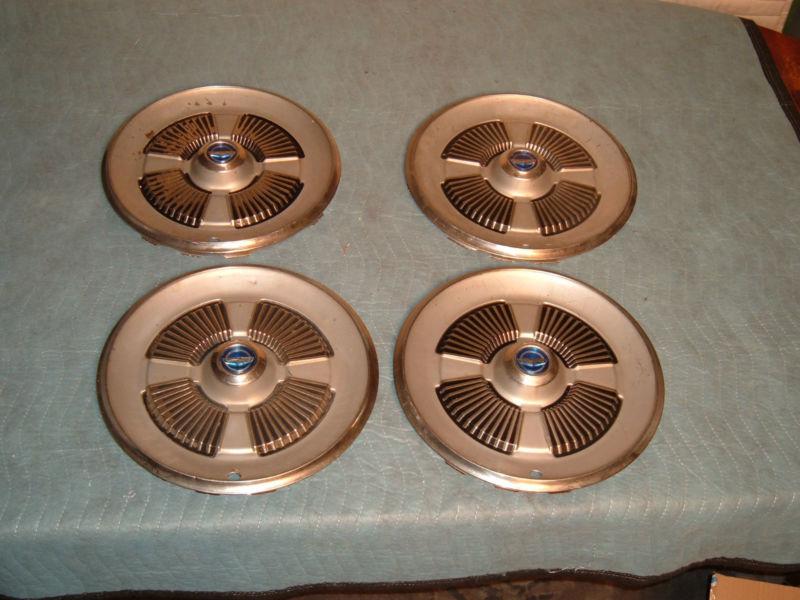 Set of 4 1965 ford galaxie hubcaps #1122