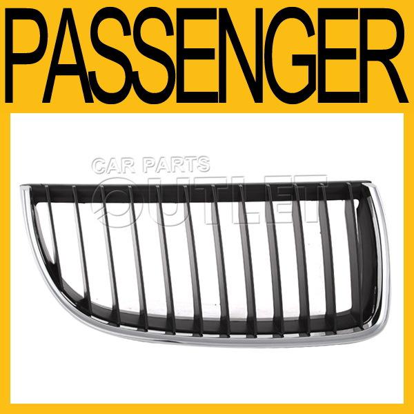 Bmw e90 sedan e91 wagon chrome grille blk insert right