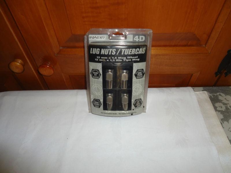 Rally lug nuts.  set of 4.  new in package.  cold forged steel.  no. 90146