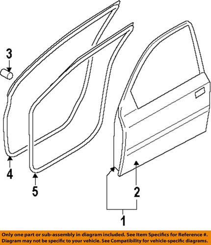 Hyundai oem 761111e010 door outer panel-outer panel