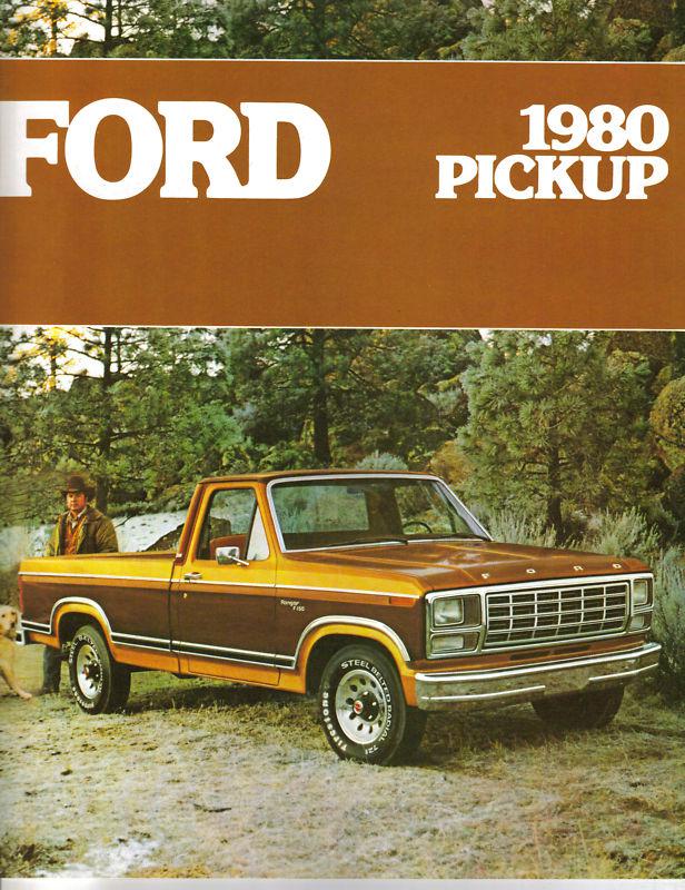 1980 ford pickup ranger sales brochure folder original excellent condition b24