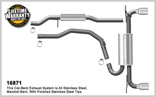 Magnaflow 16871 ford truck edge stainless cat-back system performance exhaust