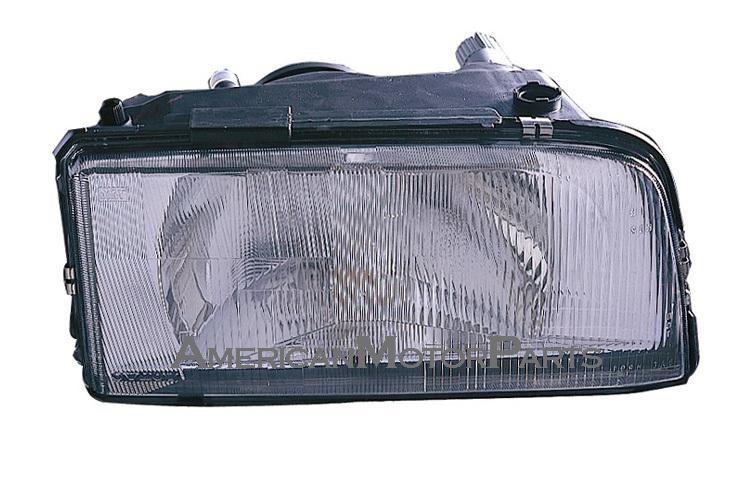 Right passenger side replacement headlight single bulb type 93-97 volvo 850