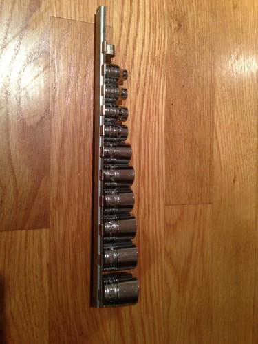 Snap on standard 6pt socket set 