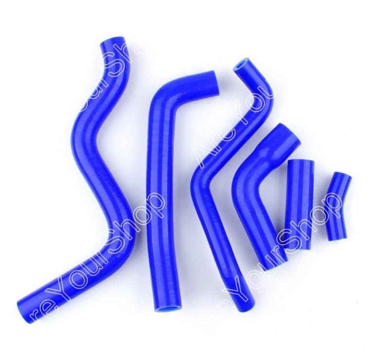 Blue kit silicone hose radiator heater yamaha fz6 2003-2011