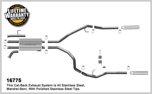 Magnaflow 16775 toyota truck tundra stainless cat-back performance exhaust