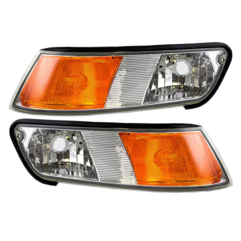 New pair set park signal marker light lamp dot 98-02 mercury grand marquis