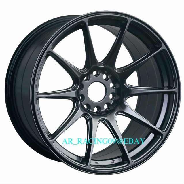 Xxr 527 17x8.25 +35 chromium black accord maxima rsx tsx civic lancer frs brz