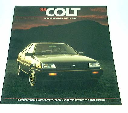 1988 88 dodge colt brochure dl turbo sedan hatchback