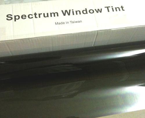 Car window tint single ply black 24" x 100 feet roll 5%