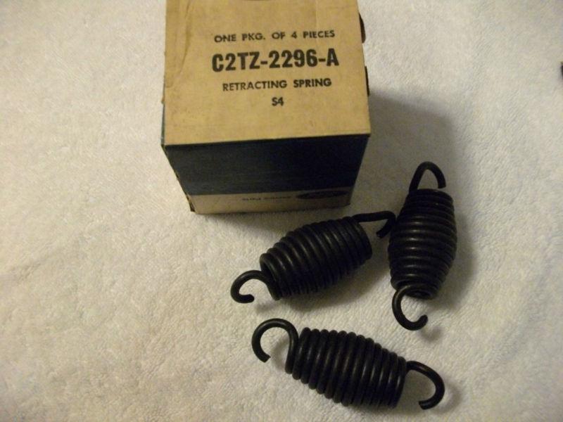 1962 62 ford nos brake retracting springs   c2tz-2296-a    three springs